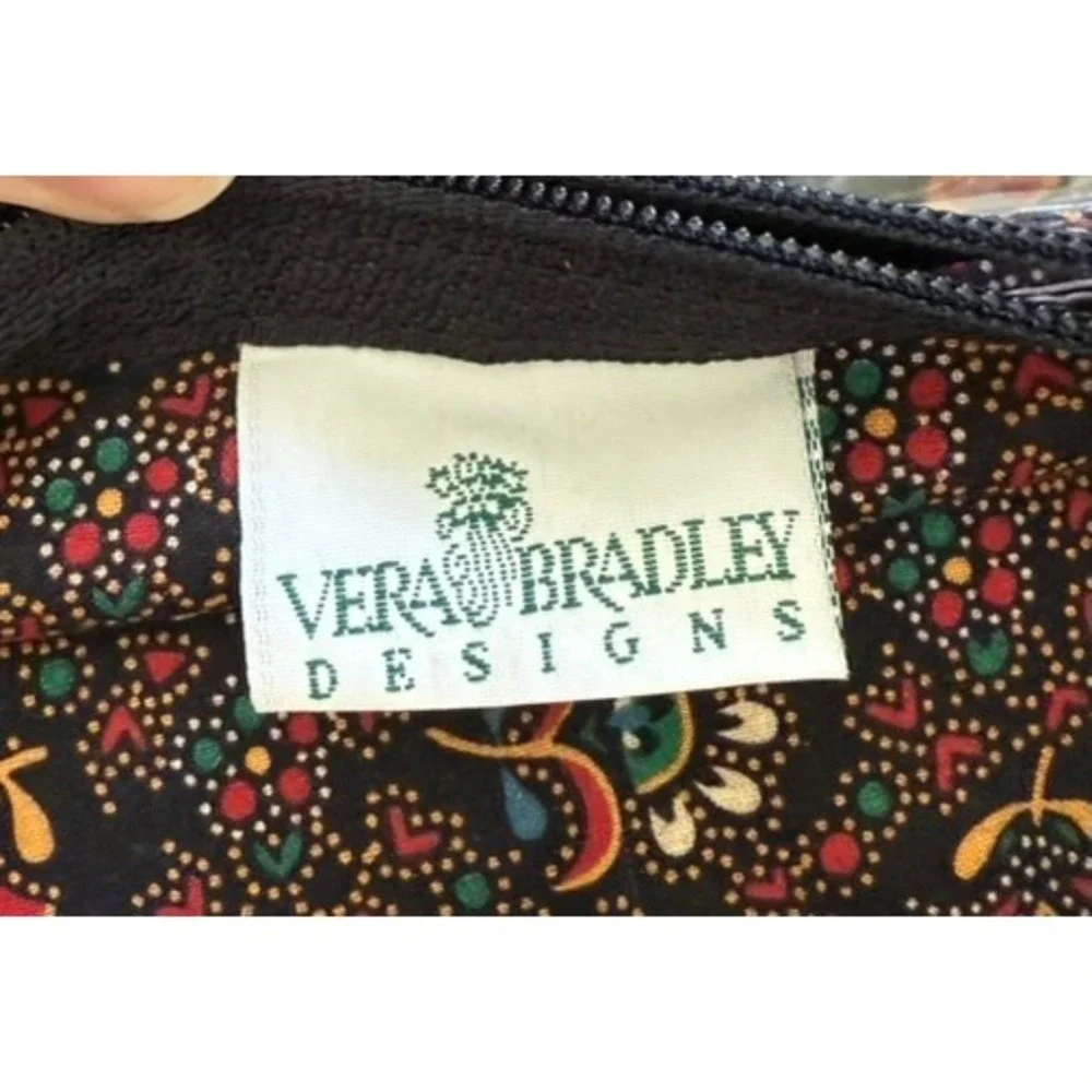 Vera Bradley Vintage Quilted Paisley Hanging Travel Organizer‎ Collette Black